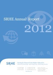 SRHE Annual Report 2012 - Society for Research into Higher ...