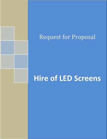 Request For Proposal â Hire of LED SCREENs - Sri Lanka Cricket