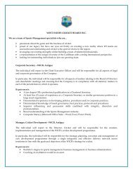 Job Advert - October 2011 - Sri Lanka Cricket