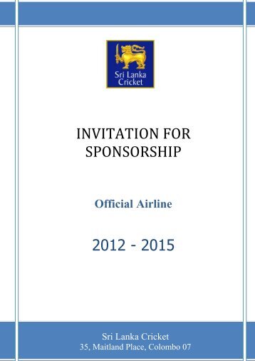 Official Airline - Sri Lanka Cricket