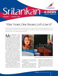 SriLankan â¢ e-news - SriLankan - USA