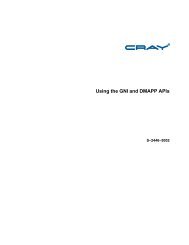 Using the GNI and DMAPP APIs - CrayDoc - Cray Inc.