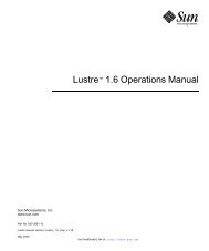 Lustre 1.6 Operations Manual