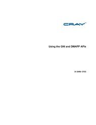 Using the GNI and DMAPP APIs - CrayDoc - Cray Inc.