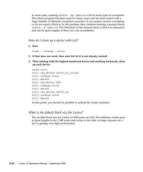 Lustre 1.6 Operations Manual