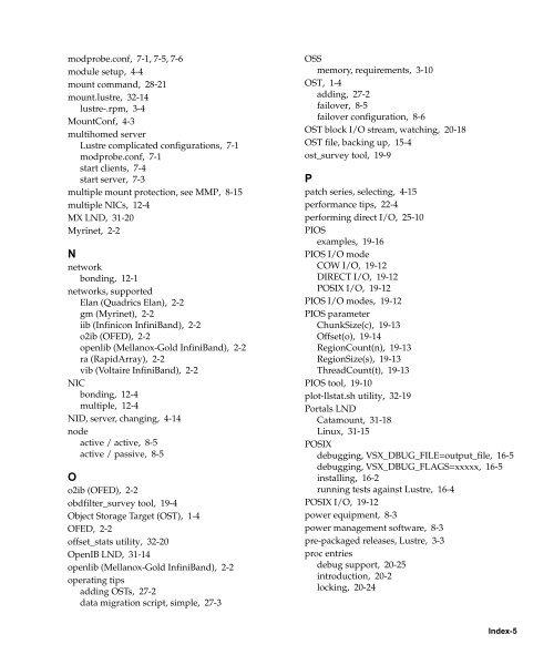 Lustre 1.6 Operations Manual