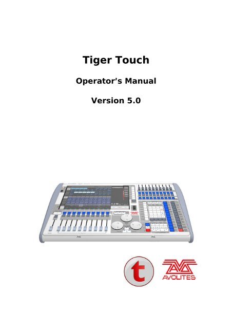 Tiger Touch Titan Manual - Avolites
