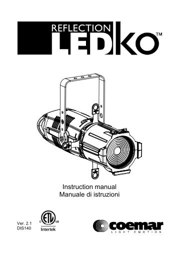 Coemar LEDko Full Spectrum Manual - Event Projection