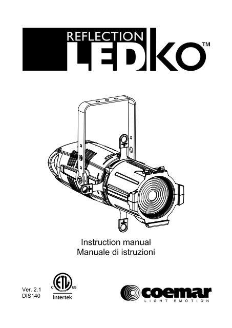 Coemar LEDko Full Spectrum Manual - Event Projection