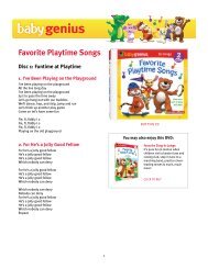Favorite Sing-A-Longs Bonus CD - Baby Genius
