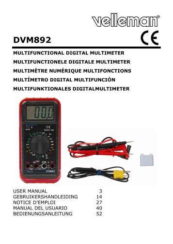 DVM M892 - ESR Electronic Components