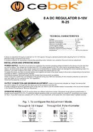 8 A DC REGULATOR 0-10V R-25 - ESR Electronic Components