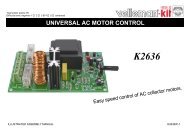 UNIVERSAL AC MOTOR CONTROL - Velleman USA