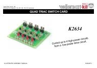 QUAD TRIAC SWITCH CARD - Electronics123.net