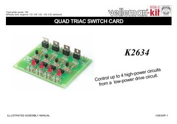 QUAD TRIAC SWITCH CARD - Electronics123.net