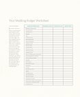 Printables Real Simple Budget Worksheet your wedding budget worksheet real simple