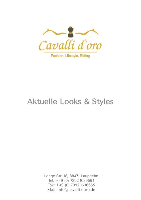 Aktuelle Looks & Styles