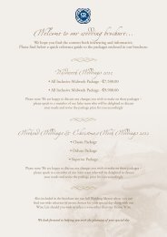 Welcome to our wedding brochure... - Slieve Russell Hotel