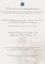Wedding Brochure Full 2013 - Slieve Russell Hotel