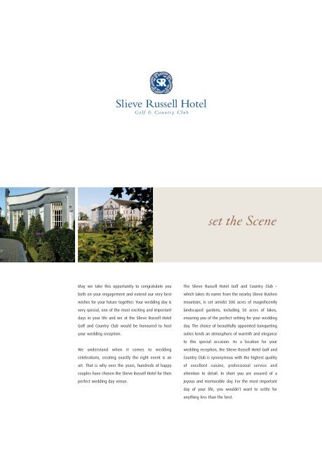 Wedding Brochure 2008 - Slieve Russell Hotel