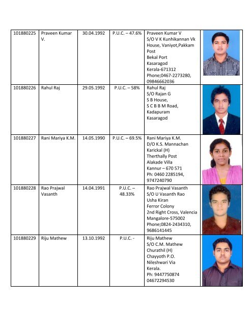 2010 - Srinivas Group of Colleges