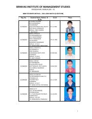 2011 - Srinivas Group of Colleges