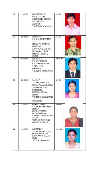 2011 - 2013 Batch - Srinivas Group of Colleges