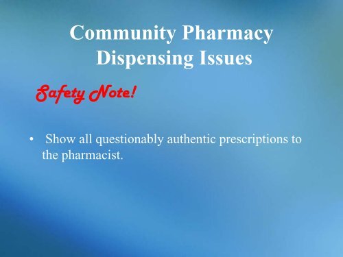 CHAPTER 1 COMMUNITY PHARMACY - SRM University