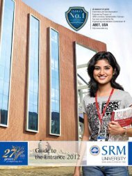 Guide to Entrance Exam - SRM University