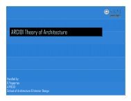 ARC101 Theory of Architecture - SRM University