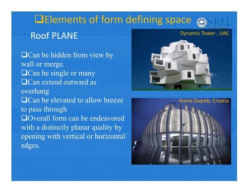 ARC101 Theory of Architecture - SRM University