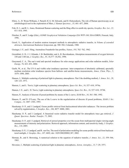 Rotational Raman scattering in the Earth's atmosphere ... - SRON