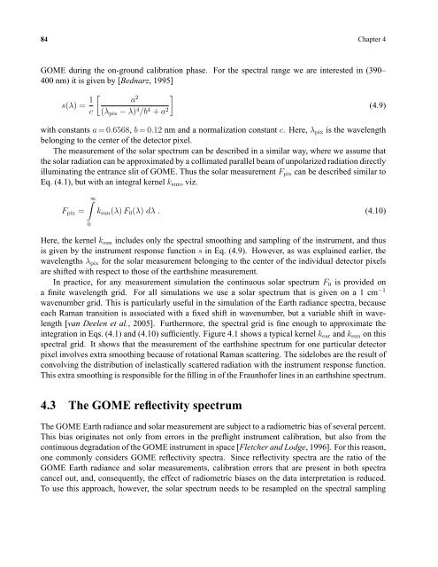 Rotational Raman scattering in the Earth's atmosphere ... - SRON