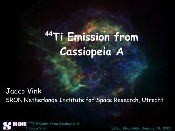44Ti Emission from Cassiopeia A - SRON