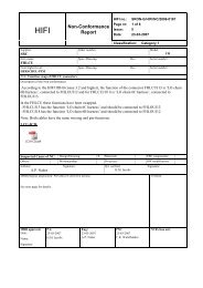 Non-Conformance Report - SRON