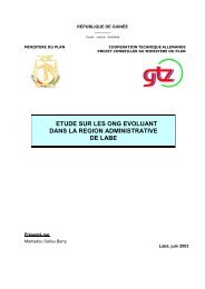 etude sur les ong evoluant dans la region administrative de labe