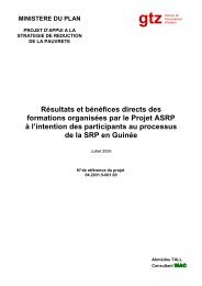 RÃ©sultats et bÃ©nÃ©fices directs des formations organisÃ©es par le ...