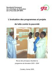 L'Ã©valuation des programmes et projets de lutte contre la pauvretÃ©