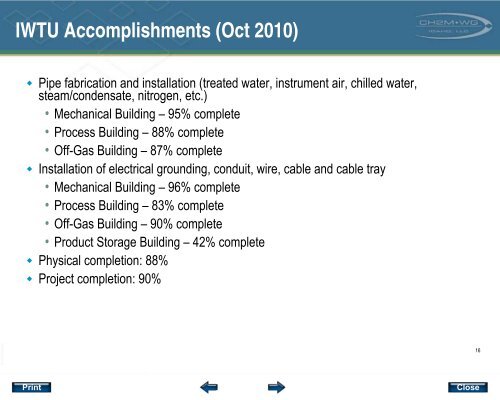 IWTU Process - Savannah River Site