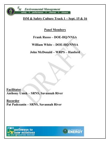 DOE Letterhead - Savannah River Site