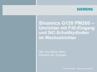 Sinamics G120 PM260, 690V-Umrichter mit F3E-Eingang und SiC ...