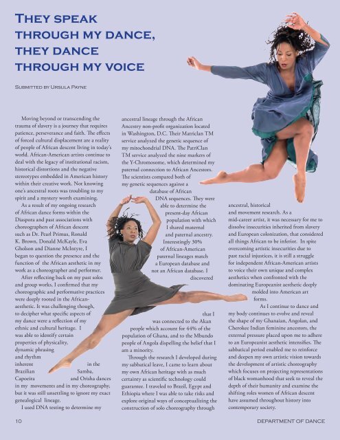 2006 Dance Newsletter - Slippery Rock University