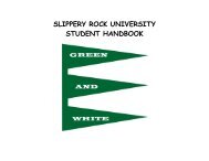 Green and White - Slippery Rock University