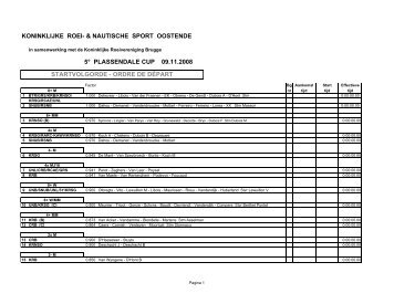 koninklijke roei- & nautische sport oostende 5Â° plassendale cup ...