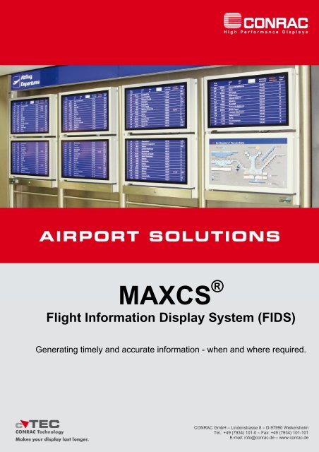 conrac tft display free sample