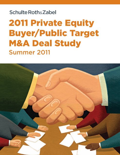 2011 Private Equity Buyer/Public Target M&A Deal Study