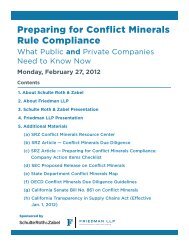 Preparing for Conflict Minerals Rule Compliance - Schulte Roth ...