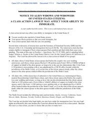 notice to alien widows and widowers of united states citizens: a ...