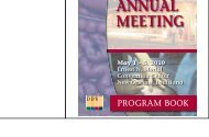 51ST ANNUAL MEETING - Society for Surgery of the Alimentary Tract