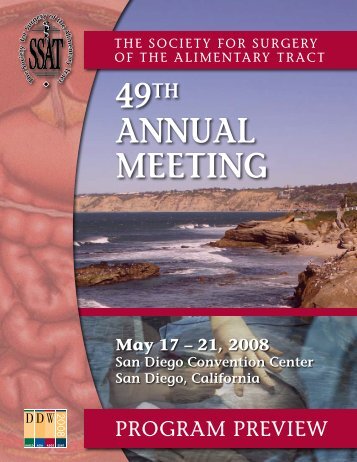 49th AnnuAl Meeting - Society for Surgery of the Alimentary Tract